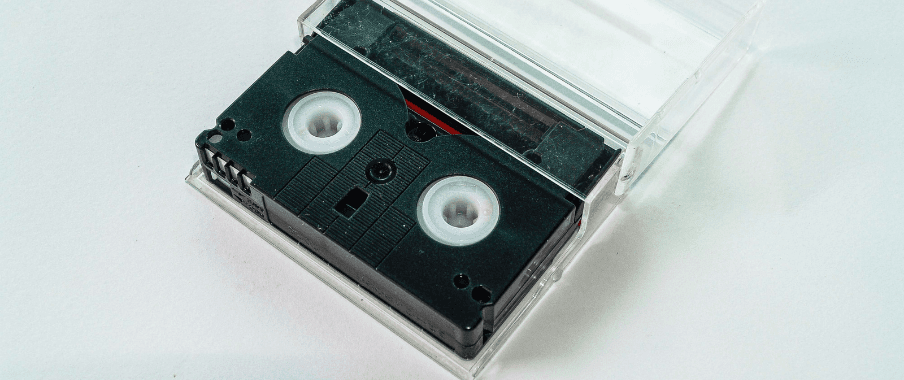 Photo of a Hi8 tape
