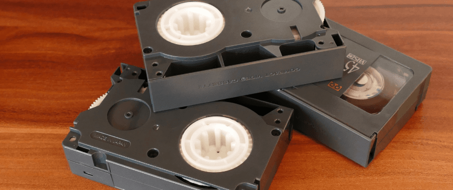 Photo of a VHS-C tape