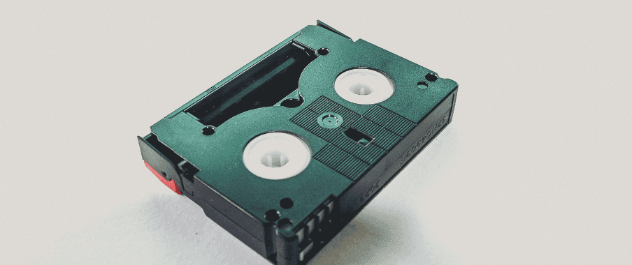 Photo of a Hi8 tape