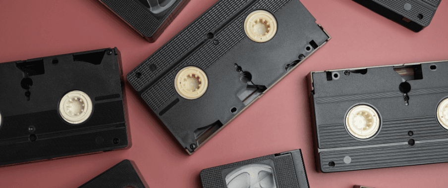 Photo of a VHS tape